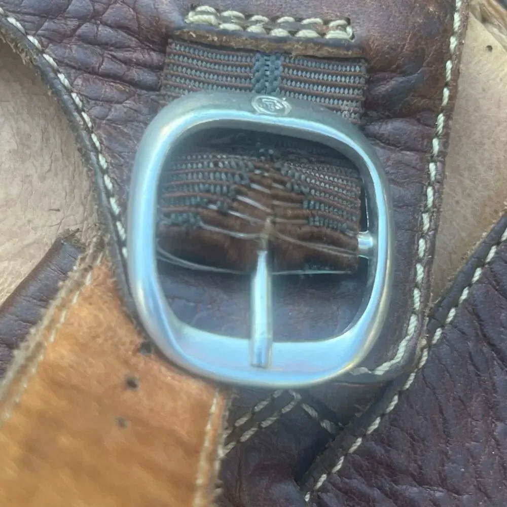Born Brown Leather Chunky Open Toe Fisherman Gorpcore Outdoor Sandal 12